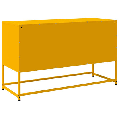 Mobile TV Giallo Senape 100,5x39x60,5 cm in Acciaio - homemem39