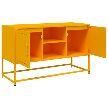 Mobile TV Giallo Senape 100,5x39x60,5 cm in Acciaio - homemem39