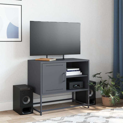 Mobile TV Antracite 68x39x60,5 cm in Acciaio - homemem39