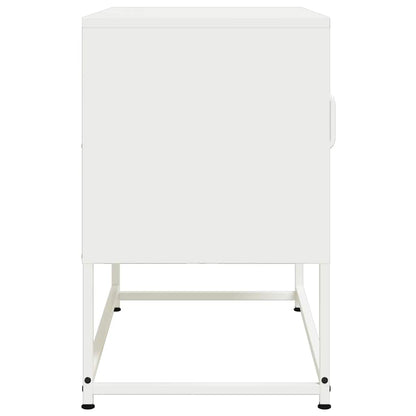 Mobile TV Bianco 68x39x60,5 cm in Acciaio - homemem39