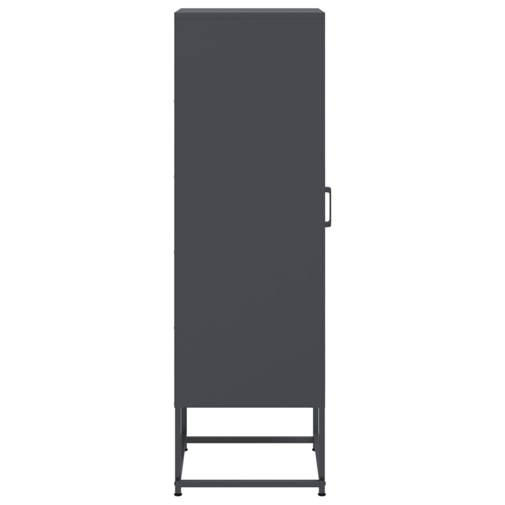 Credenza Antracite 36x39x123 cm in Acciaio | homemem39
