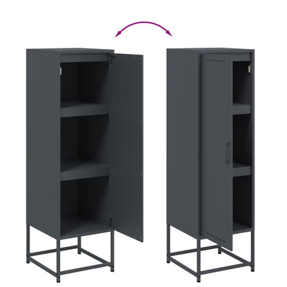 Credenza Antracite 36x39x123 cm in Acciaio | homemem39