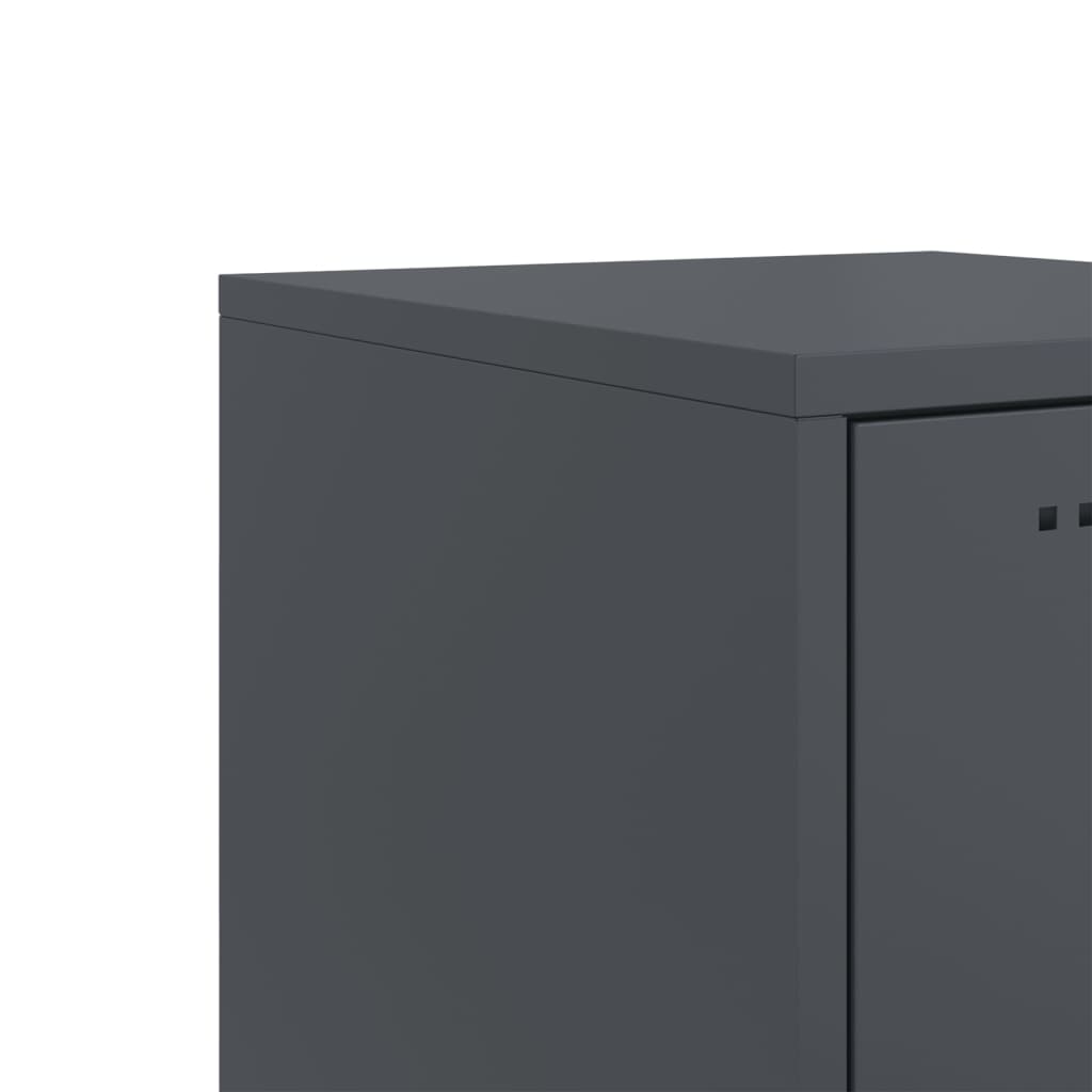 Credenza Antracite 36x39x123 cm in Acciaio | homemem39
