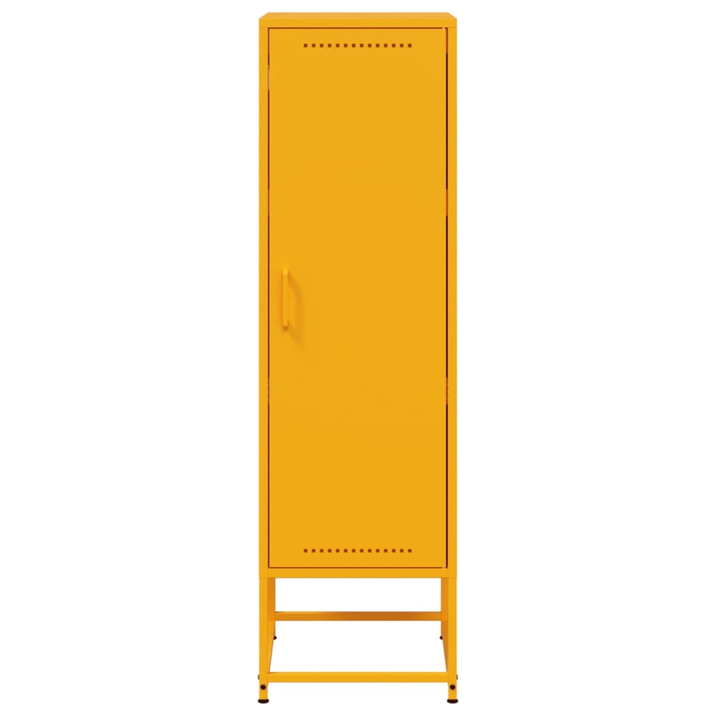 Credenza Giallo Senape 36x39x123 cm in Acciaio - homemem39