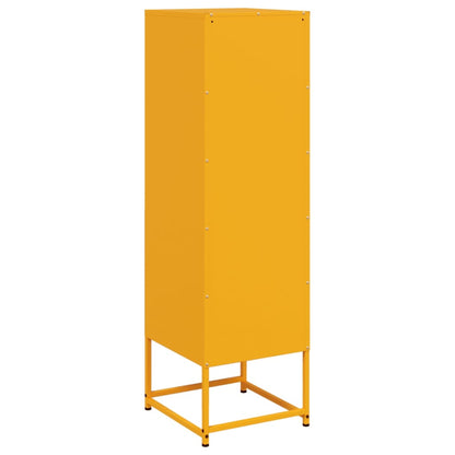 Credenza Giallo Senape 36x39x123 cm in Acciaio - homemem39