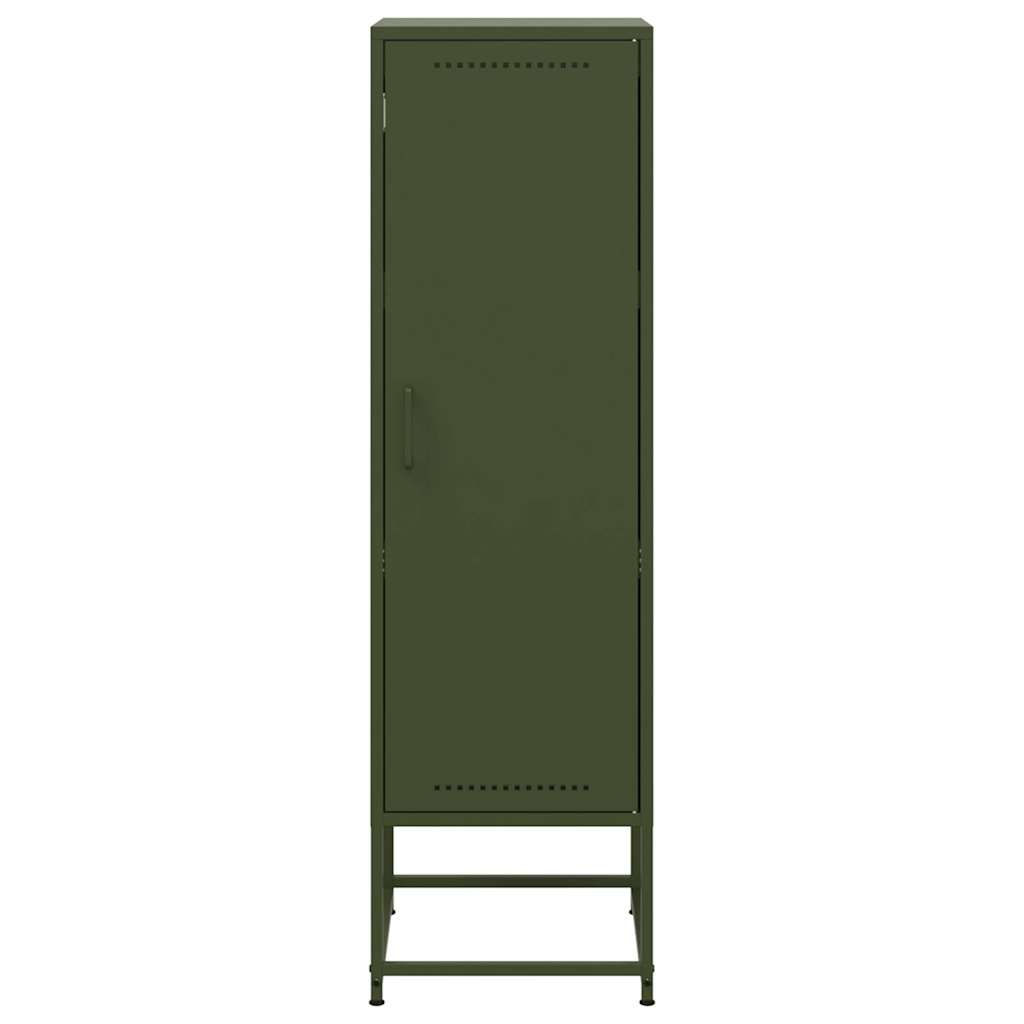 Credenza Verde Oliva 36x39x123 cm in Acciaio - homemem39
