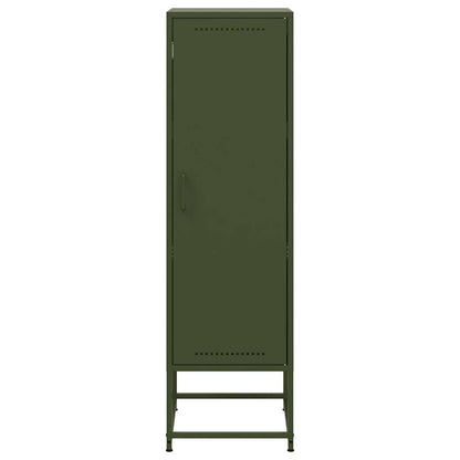 Credenza Verde Oliva 36x39x123 cm in Acciaio - homemem39