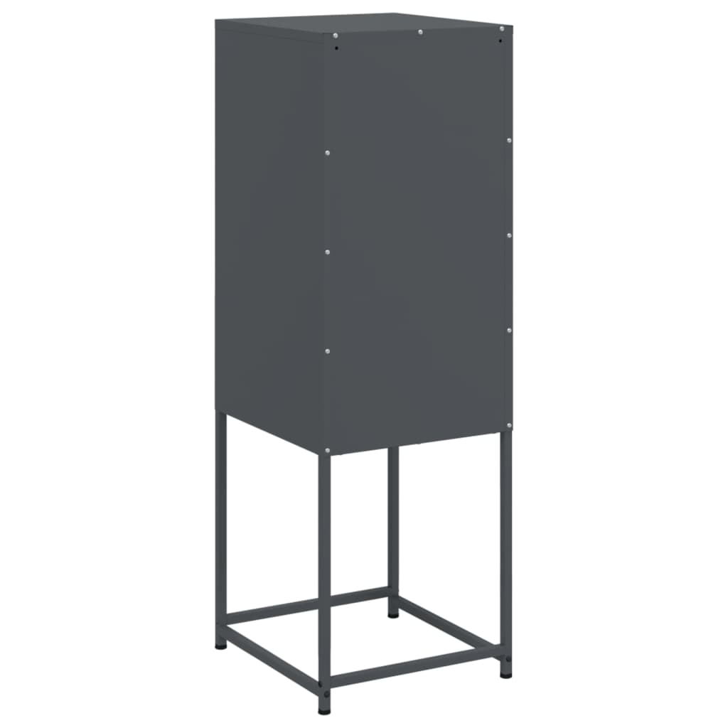 Credenza Antracite 36x39x107 cm in Acciaio - homemem39