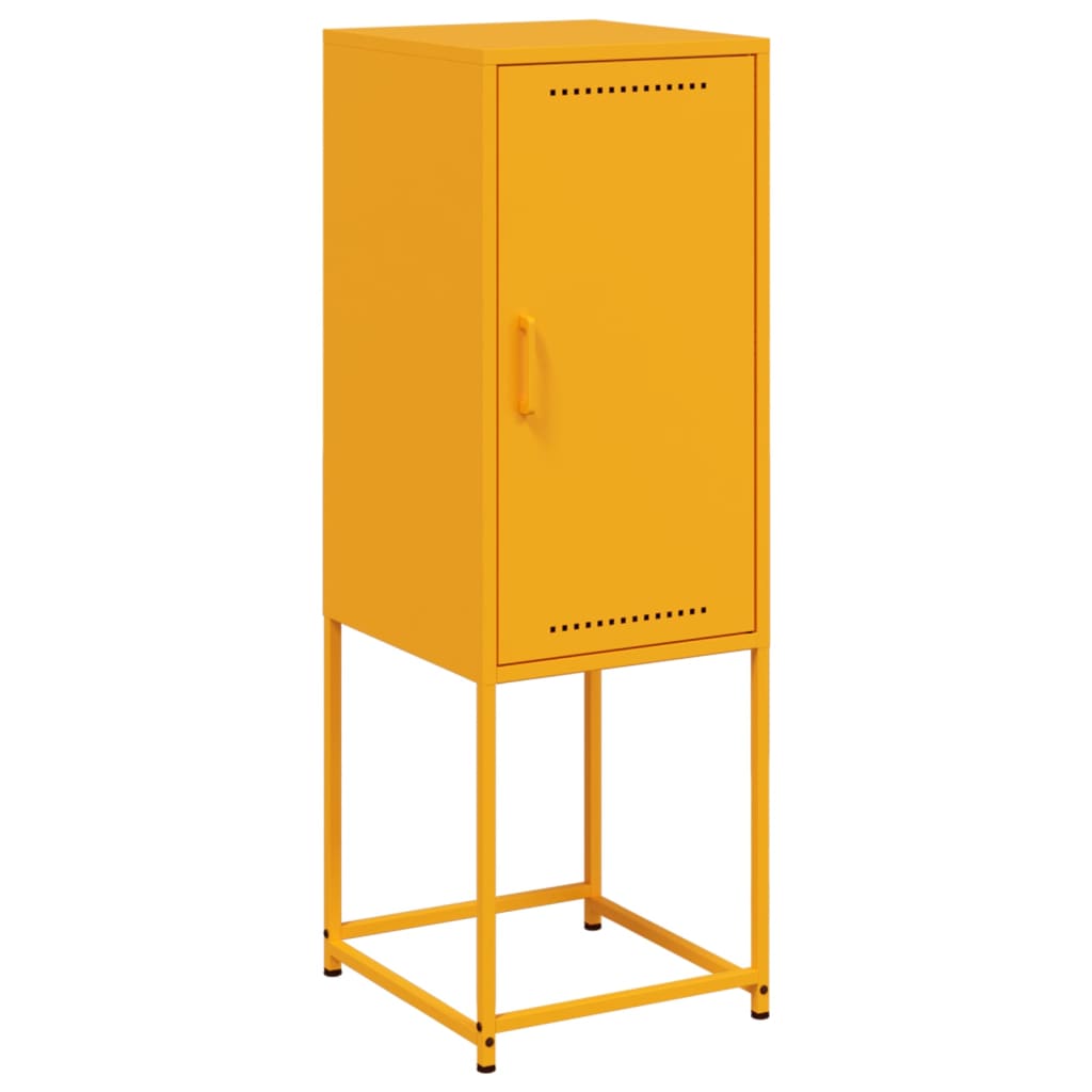 Credenza Giallo Senape 36x39x107 cm in Acciaio - homemem39
