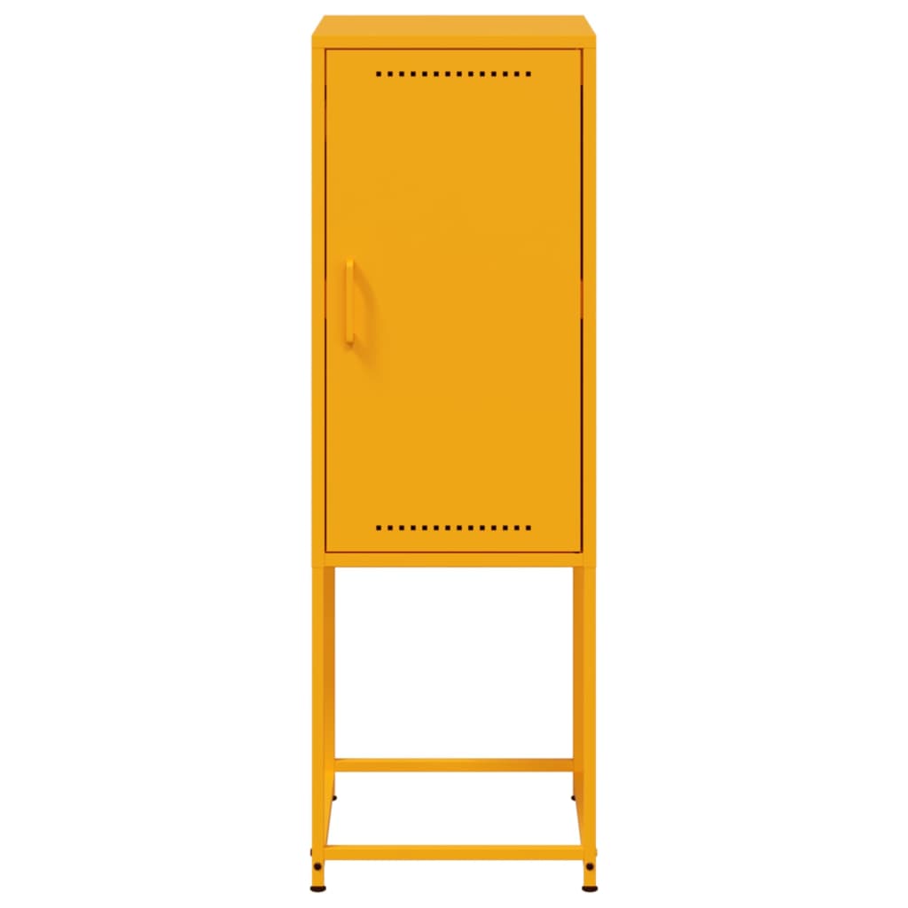 Credenza Giallo Senape 36x39x107 cm in Acciaio - homemem39
