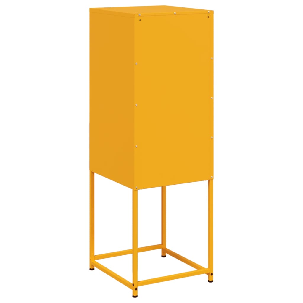 Credenza Giallo Senape 36x39x107 cm in Acciaio - homemem39