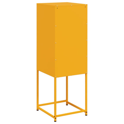Credenza Giallo Senape 36x39x107 cm in Acciaio - homemem39