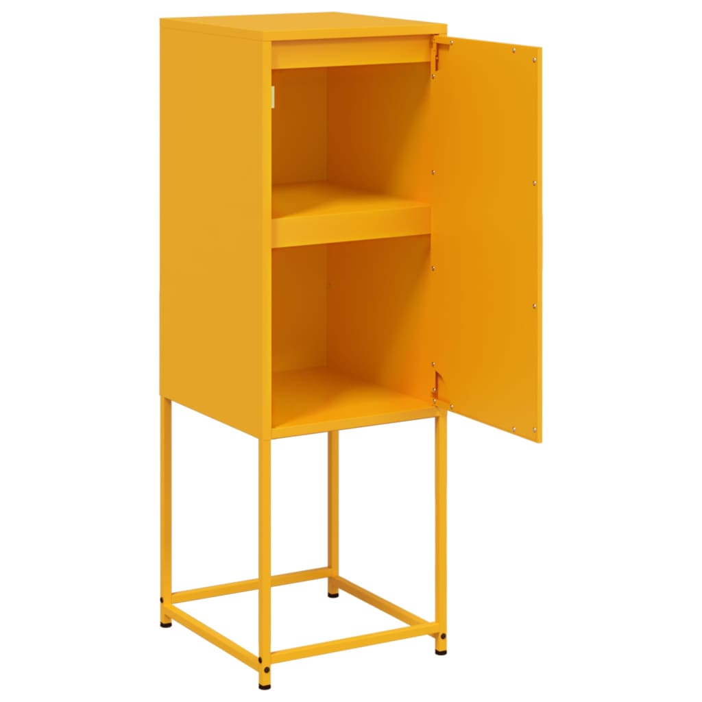Credenza Giallo Senape 36x39x107 cm in Acciaio - homemem39