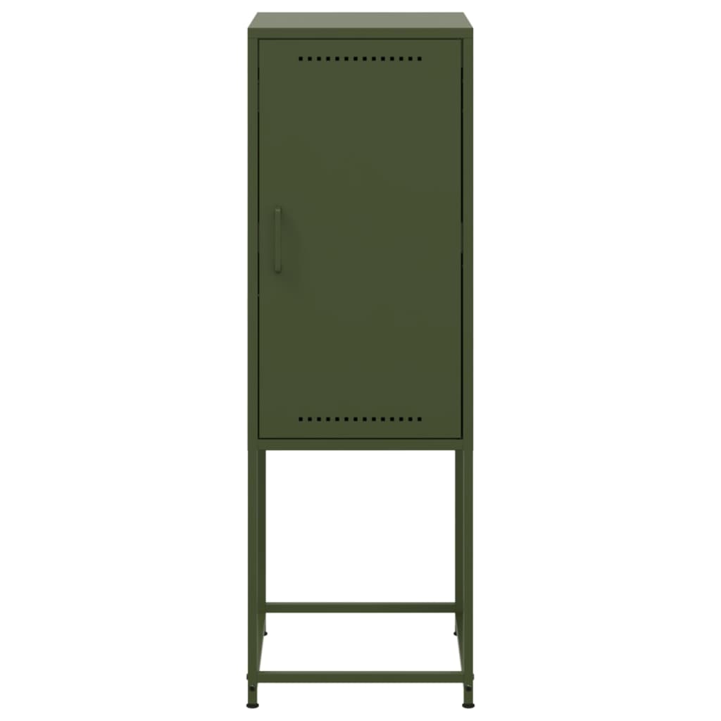 Credenza Verde Oliva 36x39x107 cm in Acciaio | homemem39