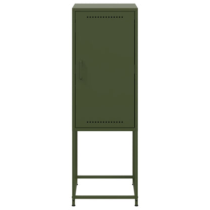 Credenza Verde Oliva 36x39x107 cm in Acciaio - homemem39
