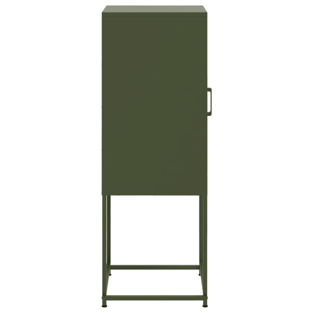 Credenza Verde Oliva 36x39x107 cm in Acciaio | homemem39
