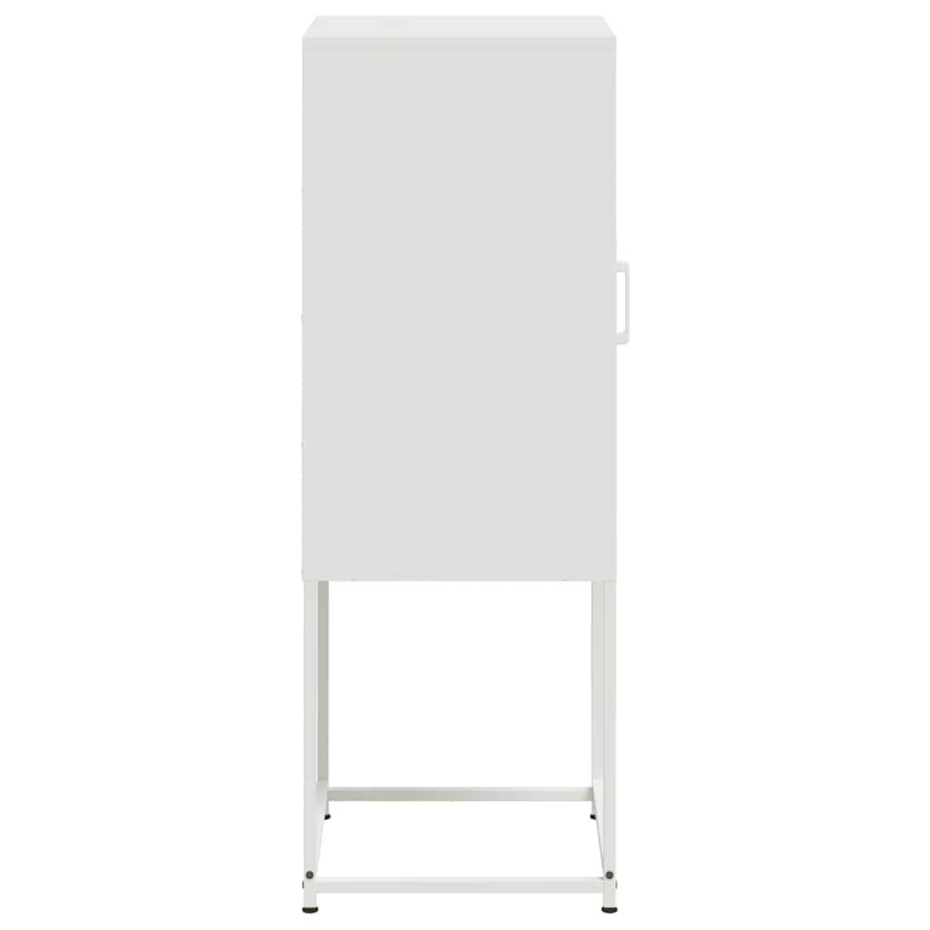 Credenza Bianca 36x39x107 cm in Acciaio | homemem39