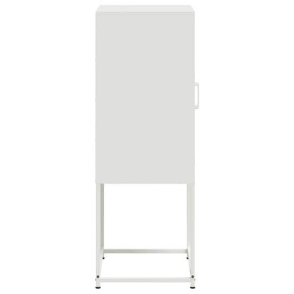 Credenza Bianca 36x39x107 cm in Acciaio | homemem39