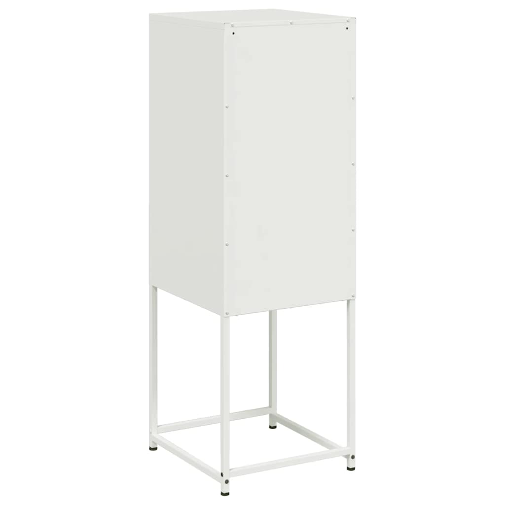Credenza Bianca 36x39x107 cm in Acciaio | homemem39