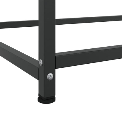 Credenza Nera 100,5x39x107 cm in Acciaio - homemem39