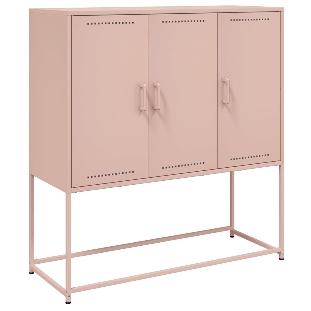 Credenza Rosa 100,5x39x107 cm in Acciaio - homemem39