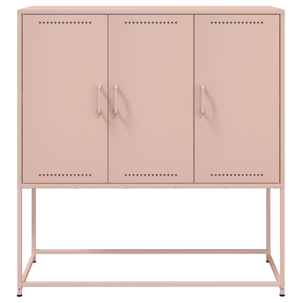 Credenza Rosa 100,5x39x107 cm in Acciaio - homemem39