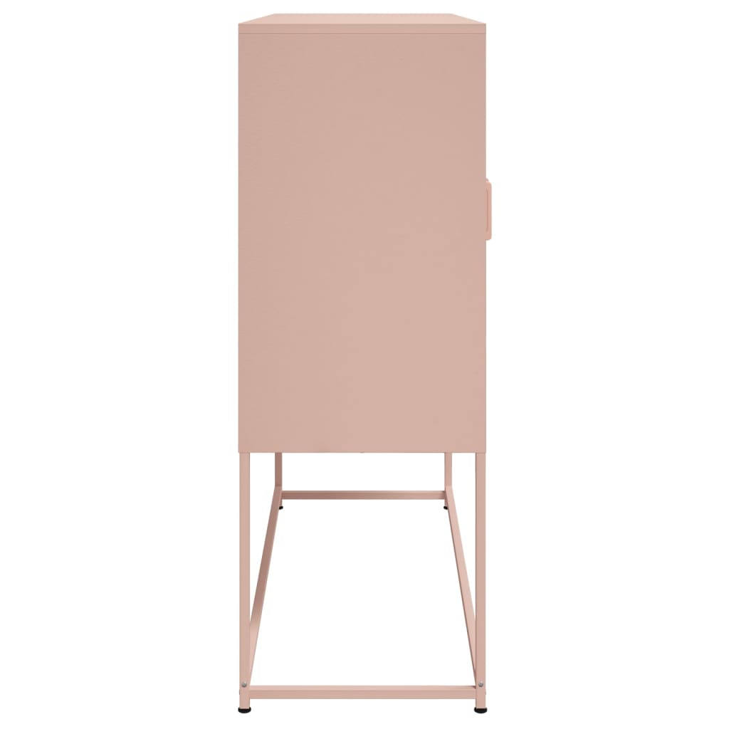 Credenza Rosa 100,5x39x107 cm in Acciaio - homemem39