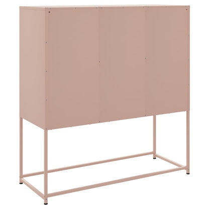 Credenza Rosa 100,5x39x107 cm in Acciaio - homemem39