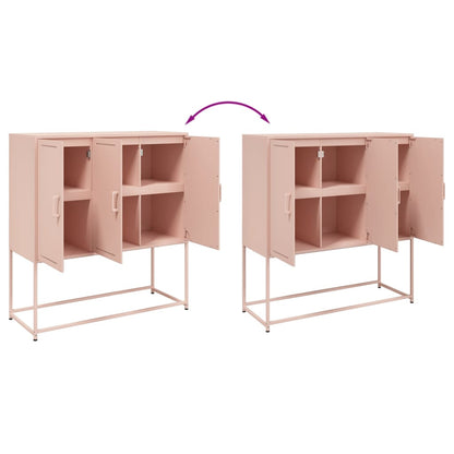 Credenza Rosa 100,5x39x107 cm in Acciaio | homemem39
