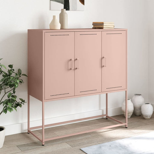 Credenza Rosa 100,5x39x107 cm in Acciaio - homemem39