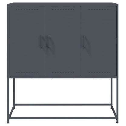 Credenza Antracite 100,5x39x107 cm in Acciaio | homemem39