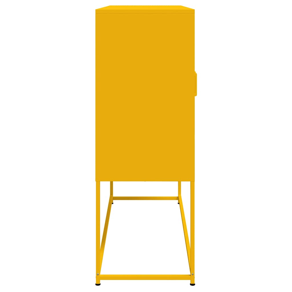 Credenza Giallo Senape 100,5x39x107 cm in Acciaio - homemem39