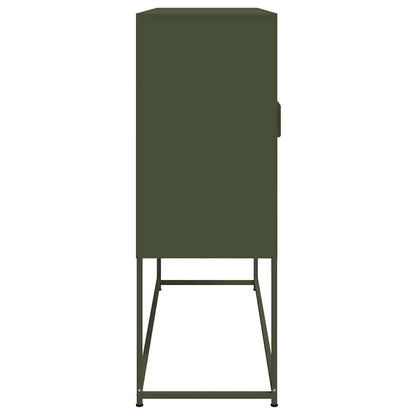 Credenza Verde Oliva 100,5x39x107 cm in Acciaio | homemem39