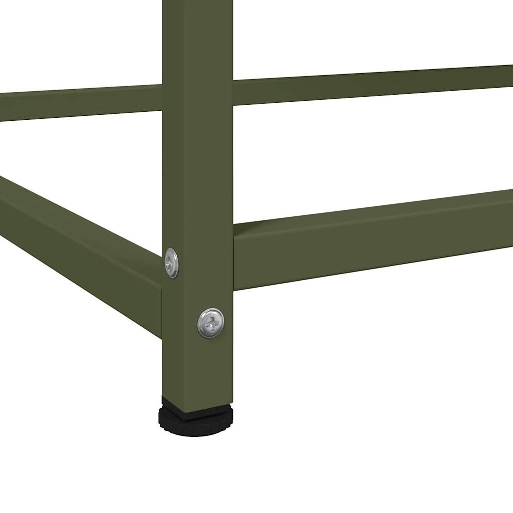 Credenza Verde Oliva 100,5x39x107 cm in Acciaio | homemem39
