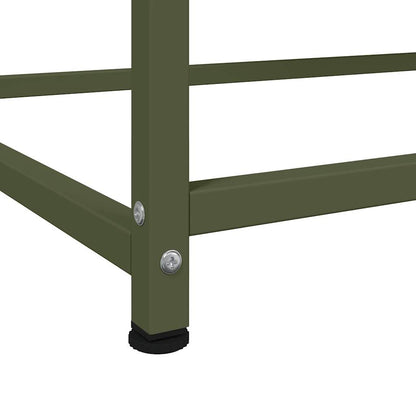 Credenza Verde Oliva 100,5x39x107 cm in Acciaio | homemem39