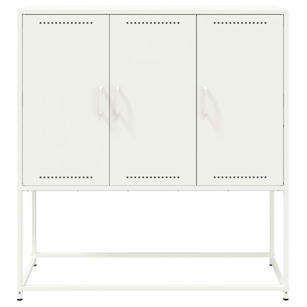 Credenza Bianca 100,5x39x107 cm in Acciaio | homemem39