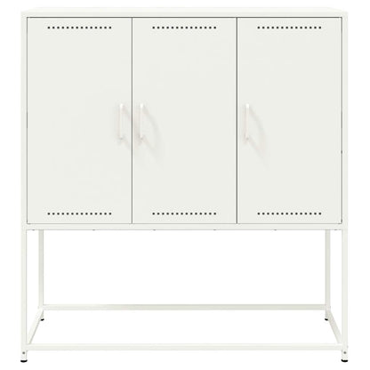 Credenza Bianca 100,5x39x107 cm in Acciaio | homemem39