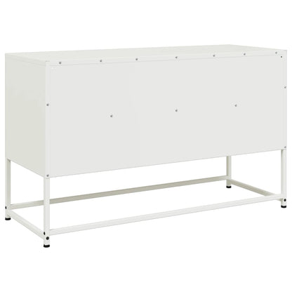 Mobile TV Bianco 100,5x39x60,5 cm in Acciaio - homemem39