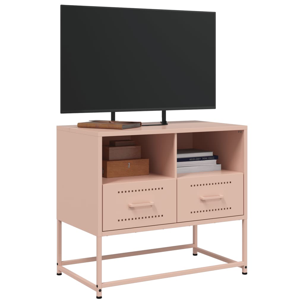Mobile TV Rosa 68x39x60,5 cm in Acciaio - homemem39