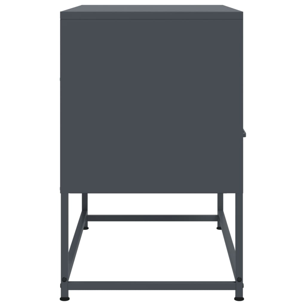 Mobile TV Antracite 68x39x60,5 cm in Acciaio - homemem39