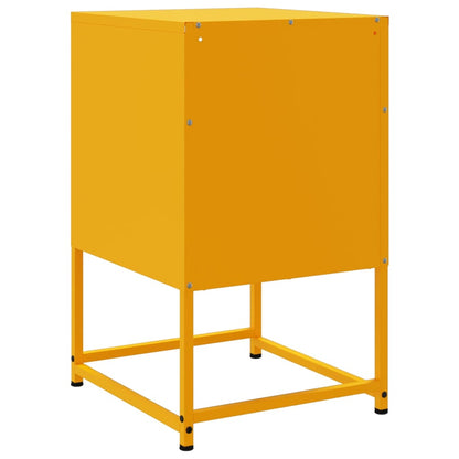 Comodini 2 pz Giallo Senape 36x39x60,5 cm in Acciaio - homemem39