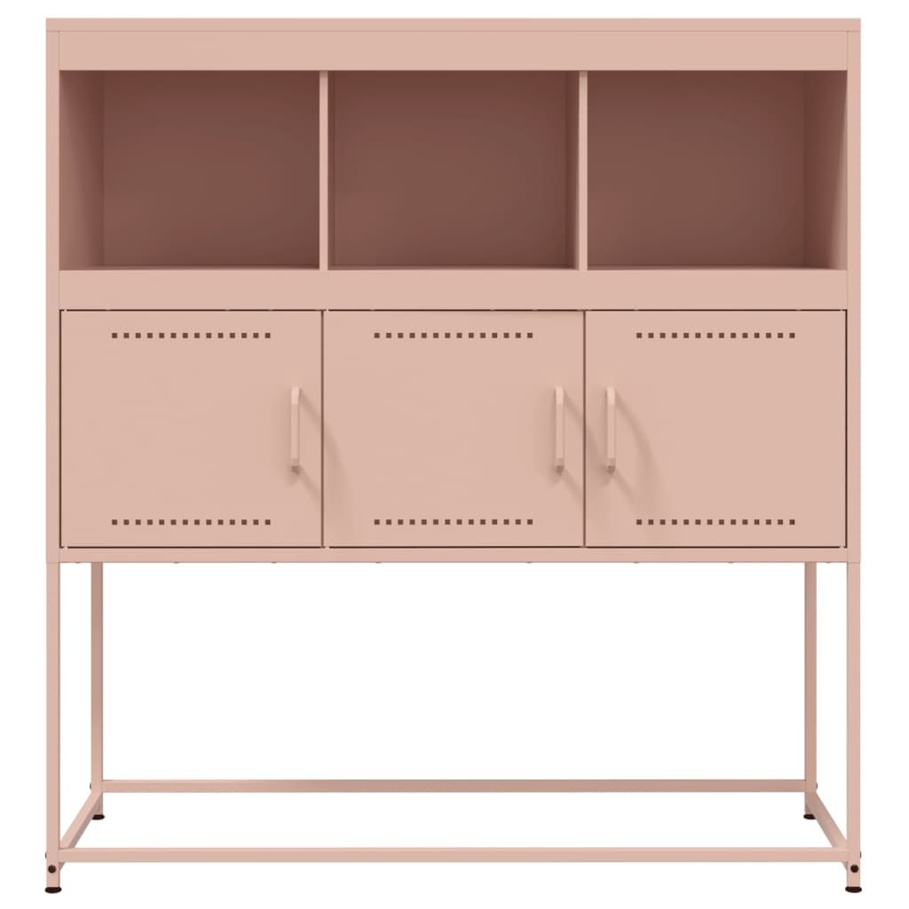 Credenza Rosa 100,5x39x107 cm in Acciaio - homemem39