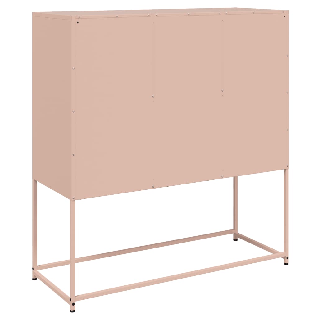 Credenza Rosa 100,5x39x107 cm in Acciaio - homemem39