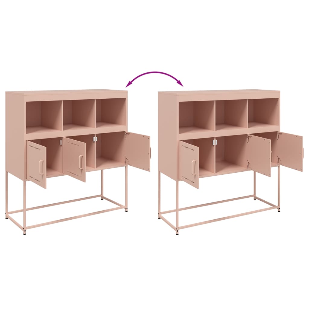 Credenza Rosa 100,5x39x107 cm in Acciaio | homemem39