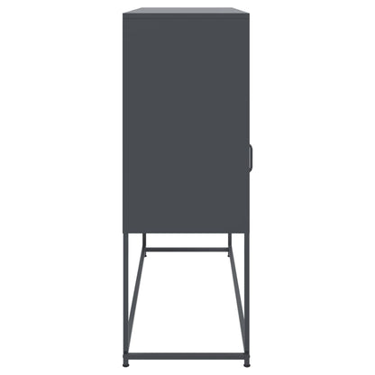 Credenza Antracite 100,5x39x107 cm in Acciaio - homemem39