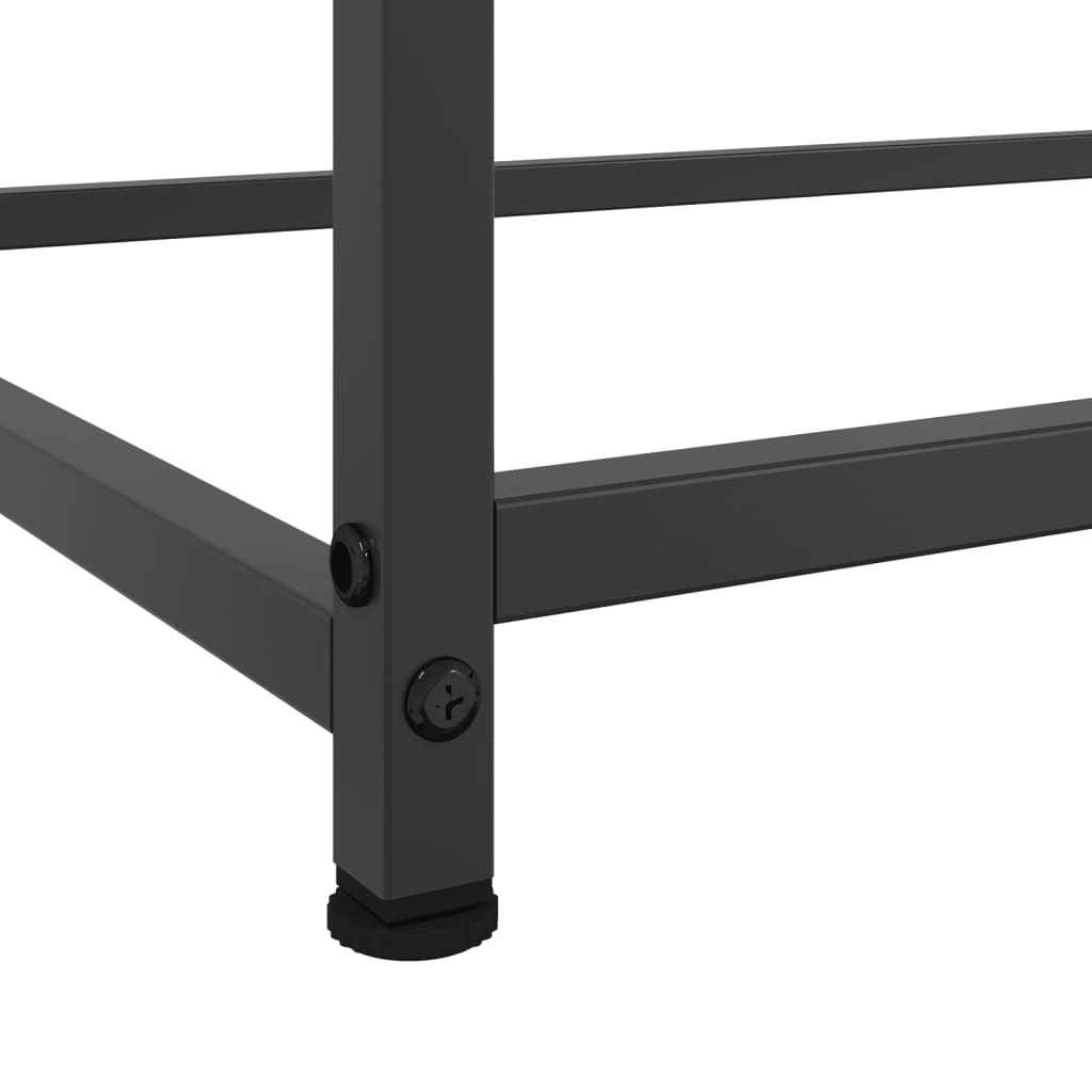 Credenza Nera 100,5x39x107 cm in Acciaio - homemem39