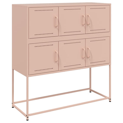 Credenza Rosa 100,5x39x107 cm in Acciaio - homemem39
