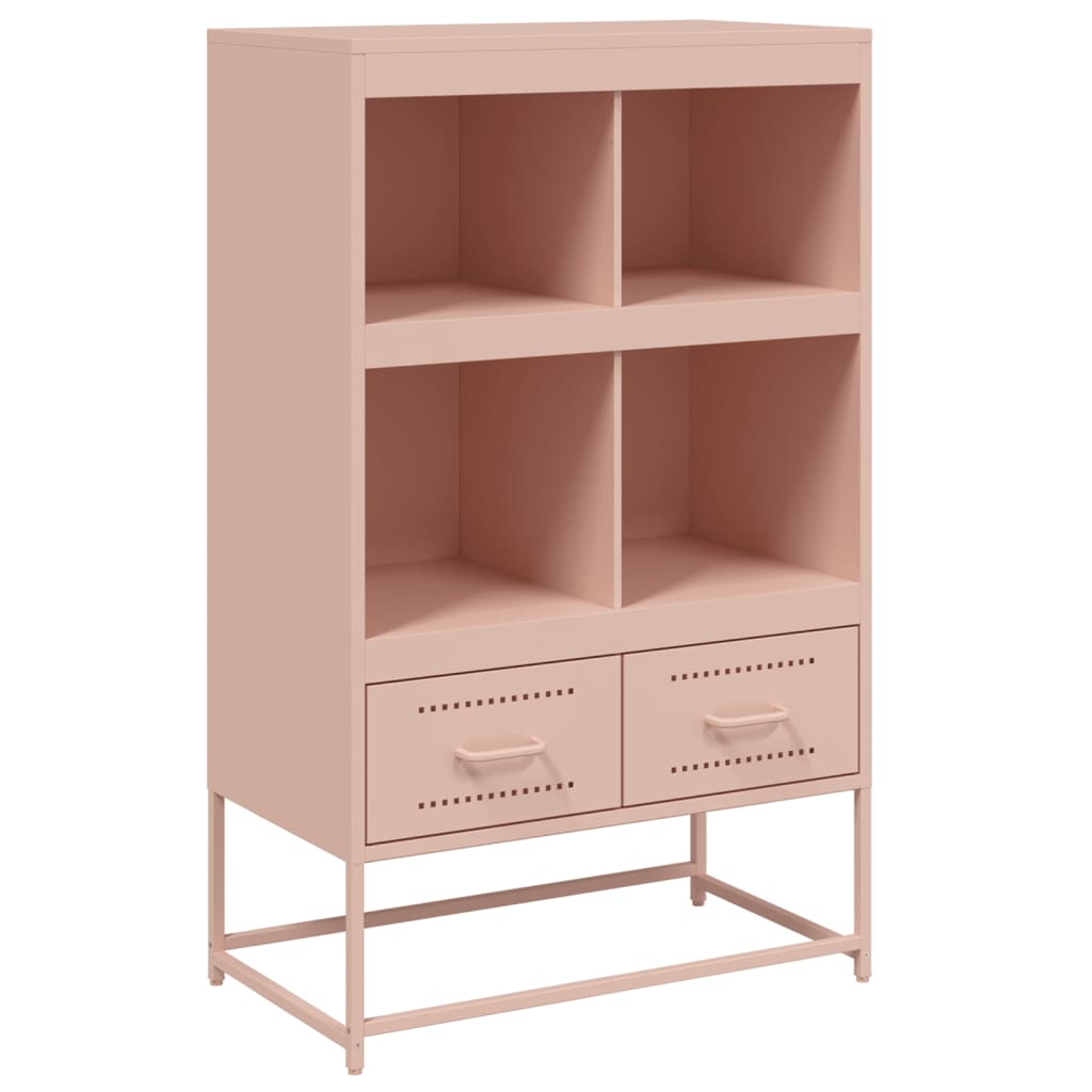 Credenza Rosa 68x39x111,5 cm Acciaio - homemem39