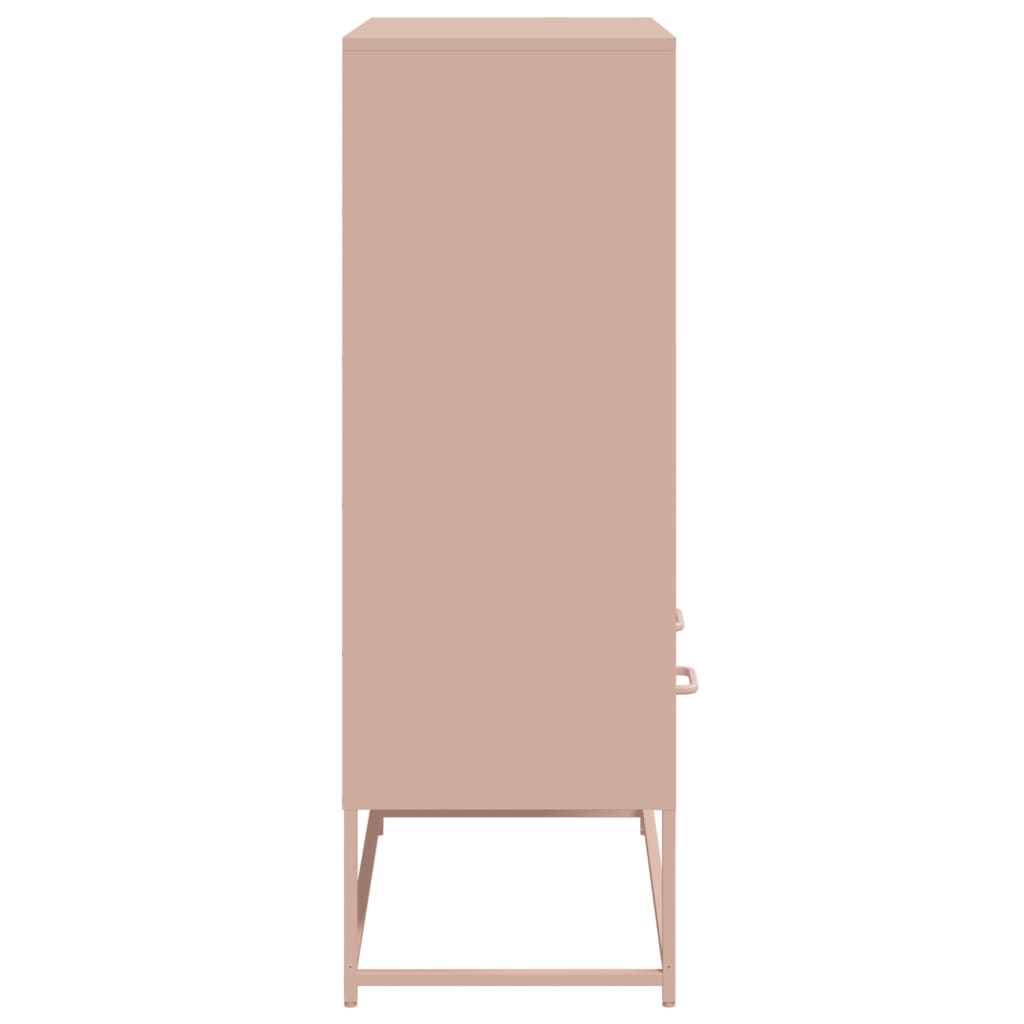 Credenza Rosa 68x39x111,5 cm Acciaio - homemem39