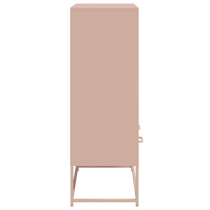 Credenza Rosa 68x39x111,5 cm Acciaio - homemem39